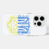 Oekraïense embleem drietand tryzub verstrooiing ha Case-Mate iPhone case (Achterkant (horizontaal))