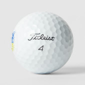 Oekraïense embleem drietand tryzub verstrooiing ha golfballen (Logo)