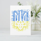 Oekraïense embleem drietand tryzub verstrooiing ha kaart (Staand voorkant)