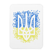 Oekraïense embleem drietand tryzub verstrooiing ha magneet (Verticaal)