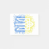 Oekraïense embleem drietand tryzub verstrooiing ha post-it® notes (Voorkant)
