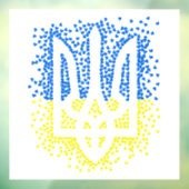 Oekraïense embleem drietand tryzub verstrooiing ha raamsticker (Vel 3)