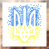 Oekraïense embleem drietand tryzub verstrooiing ha raamsticker (Vel 2)