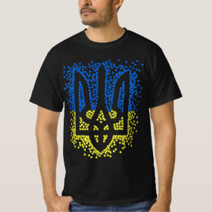 Oekraïense embleem drietand tryzub verstrooiing ha t-shirt