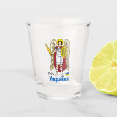 Oekraïense en Kiev - kernwapenschild, Oekraïense v Shot Glas (Voorkant)