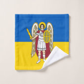 Oekraïense en Kiev - wapenschild, Oekraïense vlag Bad Handdoek (Wasdoekje)
