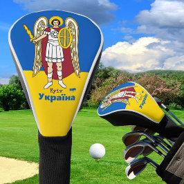 Oekraïense en Kiev - wapenschild, Oekraïense vlag Golfheadcover
