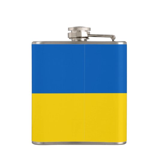 Oekraïense en Kiev - wapenschild, Oekraïense vlag Heupfles (Achterkant)