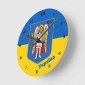 Oekraïense en Kiev - wapenschild, Oekraïense vlag Ronde Klok (Hoek)