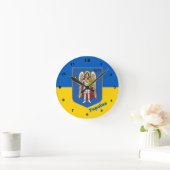 Oekraïense en Kiev - wapenschild, Oekraïense vlag Ronde Klok (Huis)