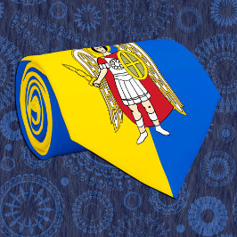 Oekraïense en Kiev - wapenschild, Oekraïense vlag Stropdas