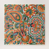 Oekraïense etnische bloem, handgetekende marker. legpuzzel (Horizontaal)