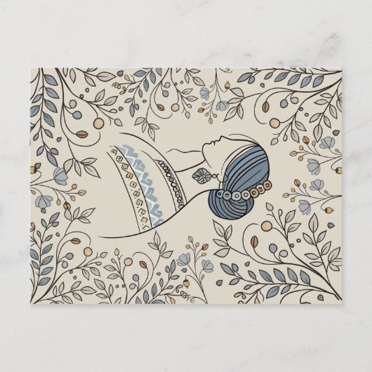 Oekraïense Folk Art Briefkaart -  Bloemen (Voorkant)