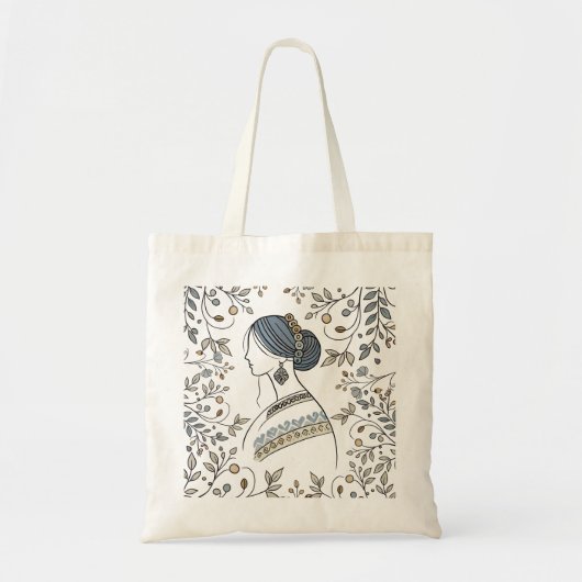 Oekraïense Folk Art Canvas Tas (Voorkant)
