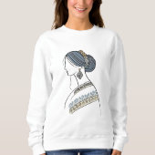Oekraïense Folk Art Sweatshirt | Line Art (Voorkant)