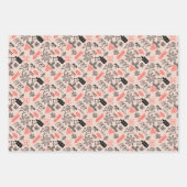 Oekraïense folk bloemen en dier patroon. Oekraïne Inpakpapier Vel (Voorkant 2)