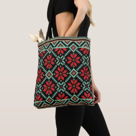 Oekraïense folk naadloze patroon Canvas tas