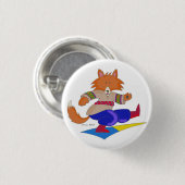 Oekraïense Foxy Dancer Ronde Button 3,2 Cm (Voorkant /achterkant)