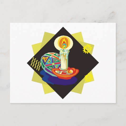 Oekraïense gekleurde eieren (5) briefkaart (Voorkant)