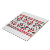 Oekraïense Grapevine Vyshyvanka Rushnyk Embroidery Tegeltje (Zijkant)