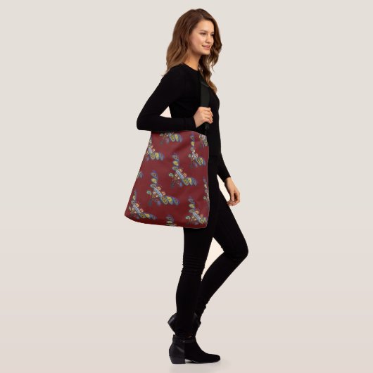 Oekraïense hartkunst crossbody tas (Op model)