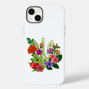 Oekraïense heraldiek drietand tryzub bloeiende blo Case-Mate iPhone 14 plus hoesje