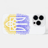 Oekraïense heraldiek drietand tryzub verstrooiing Case-Mate iPhone case (Achterkant (horizontaal))