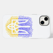Oekraïense heraldiek drietand tryzub verstrooiing Case-Mate iPhone case (Achterkant (horizontaal))