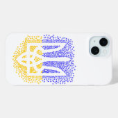 Oekraïense heraldiek drietand tryzub verstrooiing Case-Mate iPhone case (Achterkant (horizontaal))