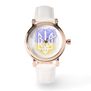 Oekraïense heraldiek drietand tryzub verstrooiing  horloge