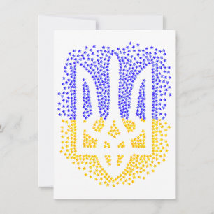 Oekraïense heraldiek drietand tryzub verstrooiing  kaart