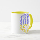 Oekraïense heraldiek drietand tryzub verstrooiing  mok (Voorkant rechts)