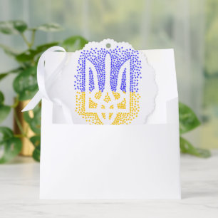 Oekraïense heraldiek drietand tryzub verstrooiing  ornament kaart