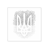 Oekraïense heraldiek drietand tryzub verstrooiing  rubberstempel (Afrduk)