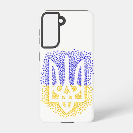Oekraïense heraldiek drietand tryzub verstrooiing  samsung galaxy hoesje (Achterkant)