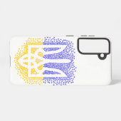 Oekraïense heraldiek drietand tryzub verstrooiing  samsung galaxy hoesje (Achterkant horizontaal)