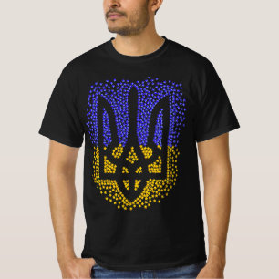 Oekraïense heraldiek drietand tryzub verstrooiing t-shirt