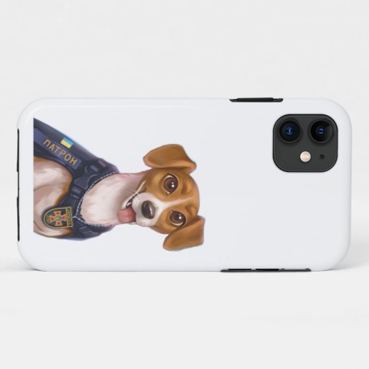 Oekraïense hond Patron T-Shirt Case-Mate iPhone Case (Achterkant (horizontaal))