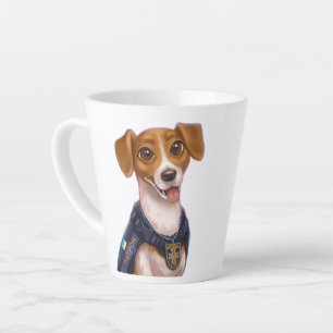Oekraïense hond Patron T-Shirt Latte Mok