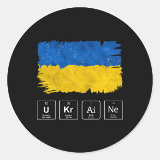 Oekraïense hulpsteun ronde sticker