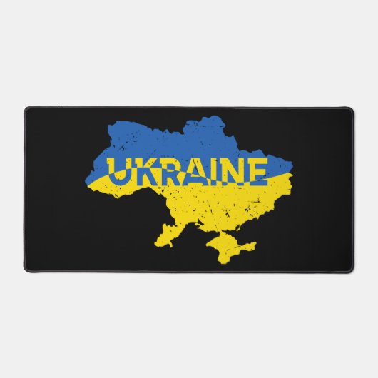 Oekraïense kaart. Oekraïense vlag. Oekraïne Bureaumat (Voorkant)