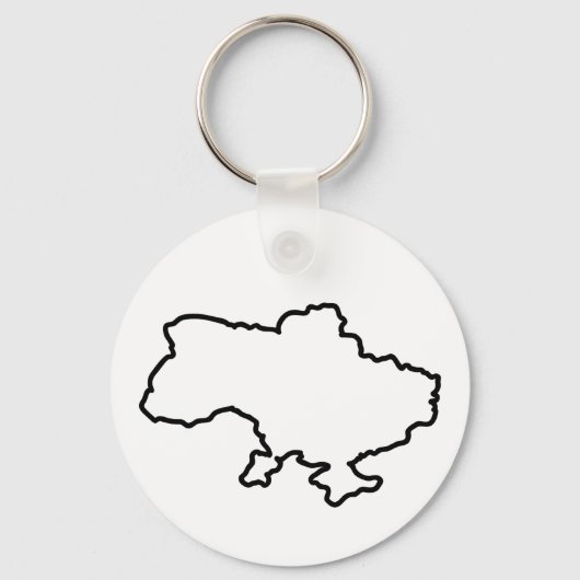 Oekraïense kaart. Oekraïne Sleutelhanger (Voorkant)