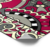 Oekraïense Karakoko: Zijde hals sjaal ontwerp Poster (Hoek)