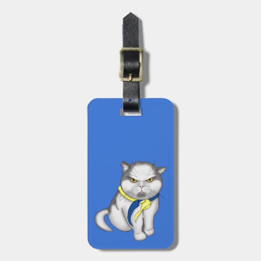 Oekraïense kat bagagelabel (Voorkant verticaal)