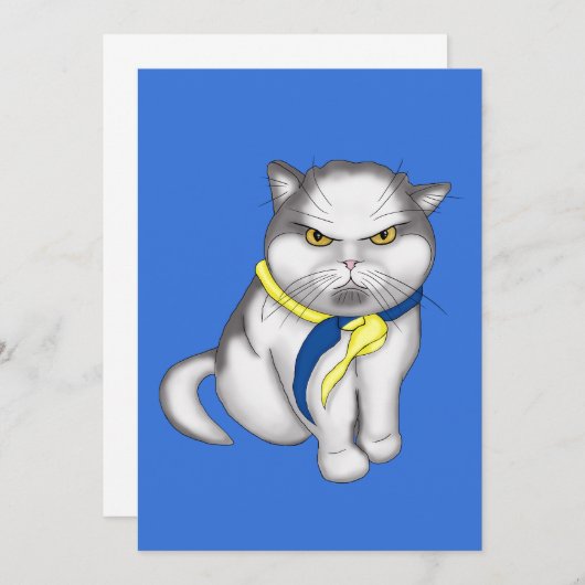 Oekraïense kat kaart (Voorkant / Achterkant)