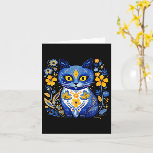 Oekraïense Kattenbloem  Oekraïense Vlag Vyshyvan Kaart (Gele Bloem)