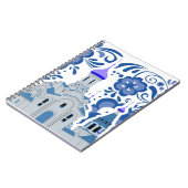 Oekraïense kerken van Kiev Blue en White Post-it Notitieboek (Linkerzijde)