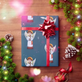 Oekraïense kerst engel cadeaupapier