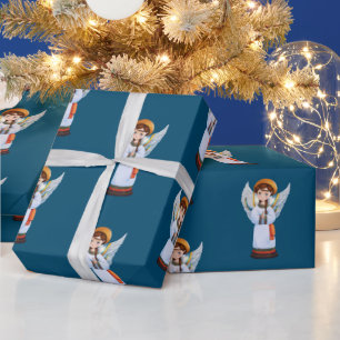 Oekraïense kerst engel cadeaupapier