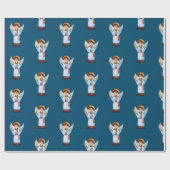 Oekraïense kerst engel cadeaupapier (Vlak)